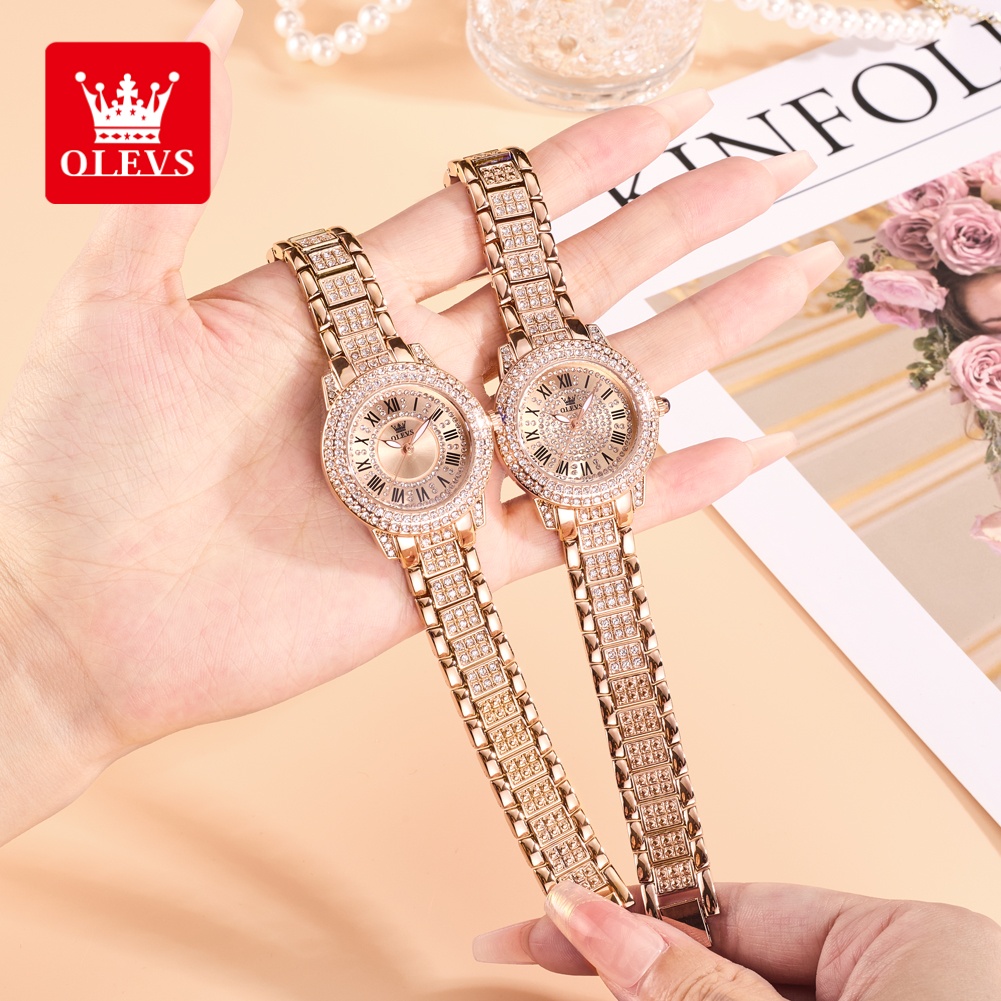 Women'S Fashion Trends - OLEVS Luxe mode dameshorloges Diamanten wijzerplaat