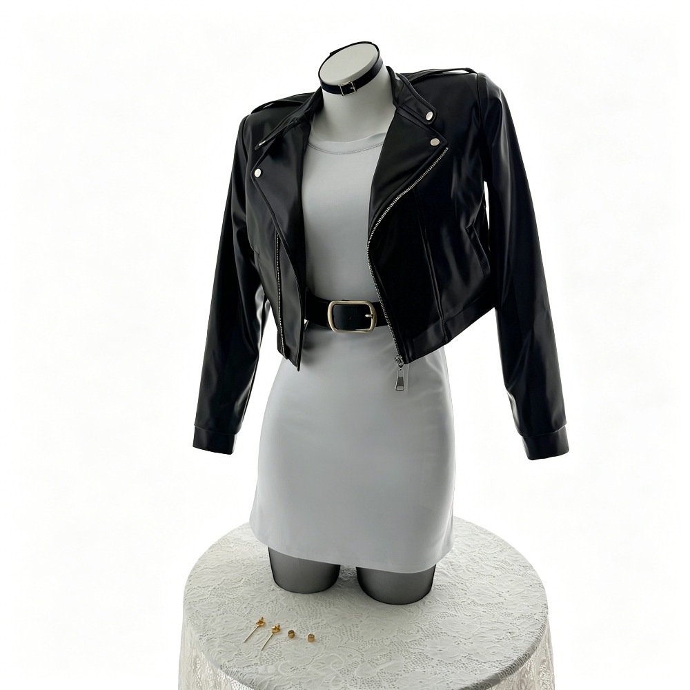 Women Fashion Jackets - Roken achter de supermarkt met je