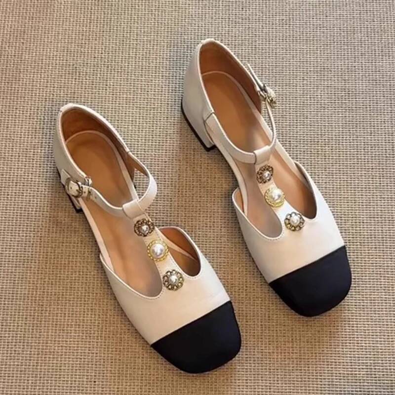 Women'S Fashion Trends - Vrouwen Vierkante Neus Hakken Sandalen Zomer