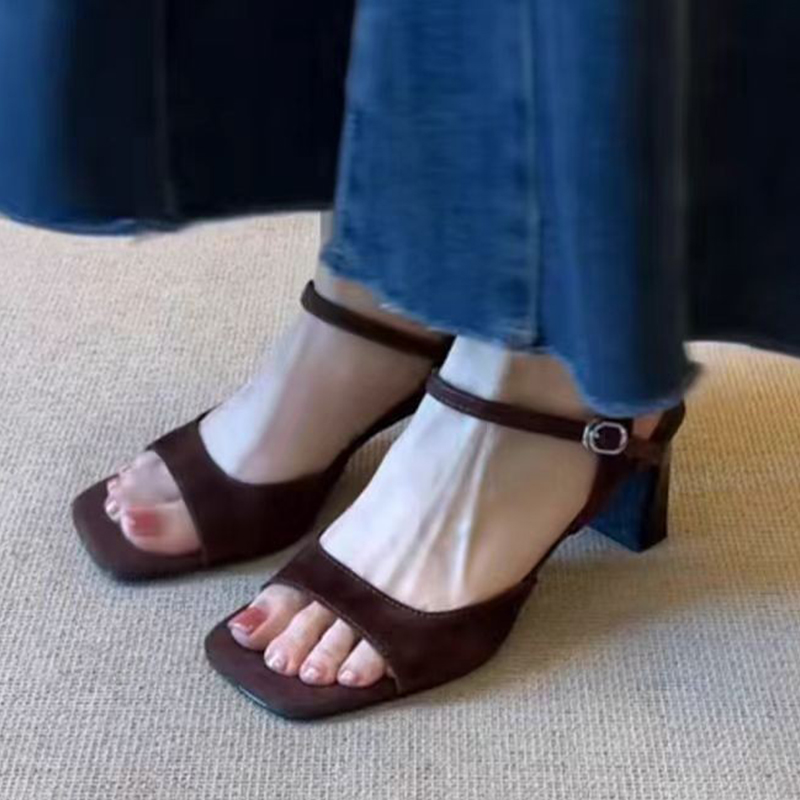 Women'S Fashion Trends - Hoge hakken Damessandalen Dikke schoenen Mode