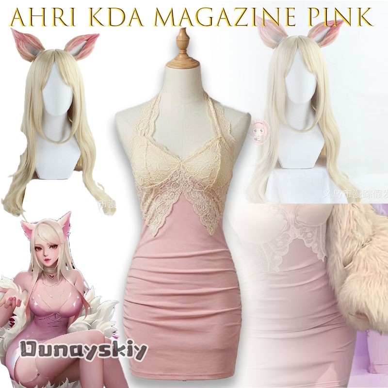 Women'S Fashion Magazine - KDA Magazine Pink Stage Cosplay Jurk