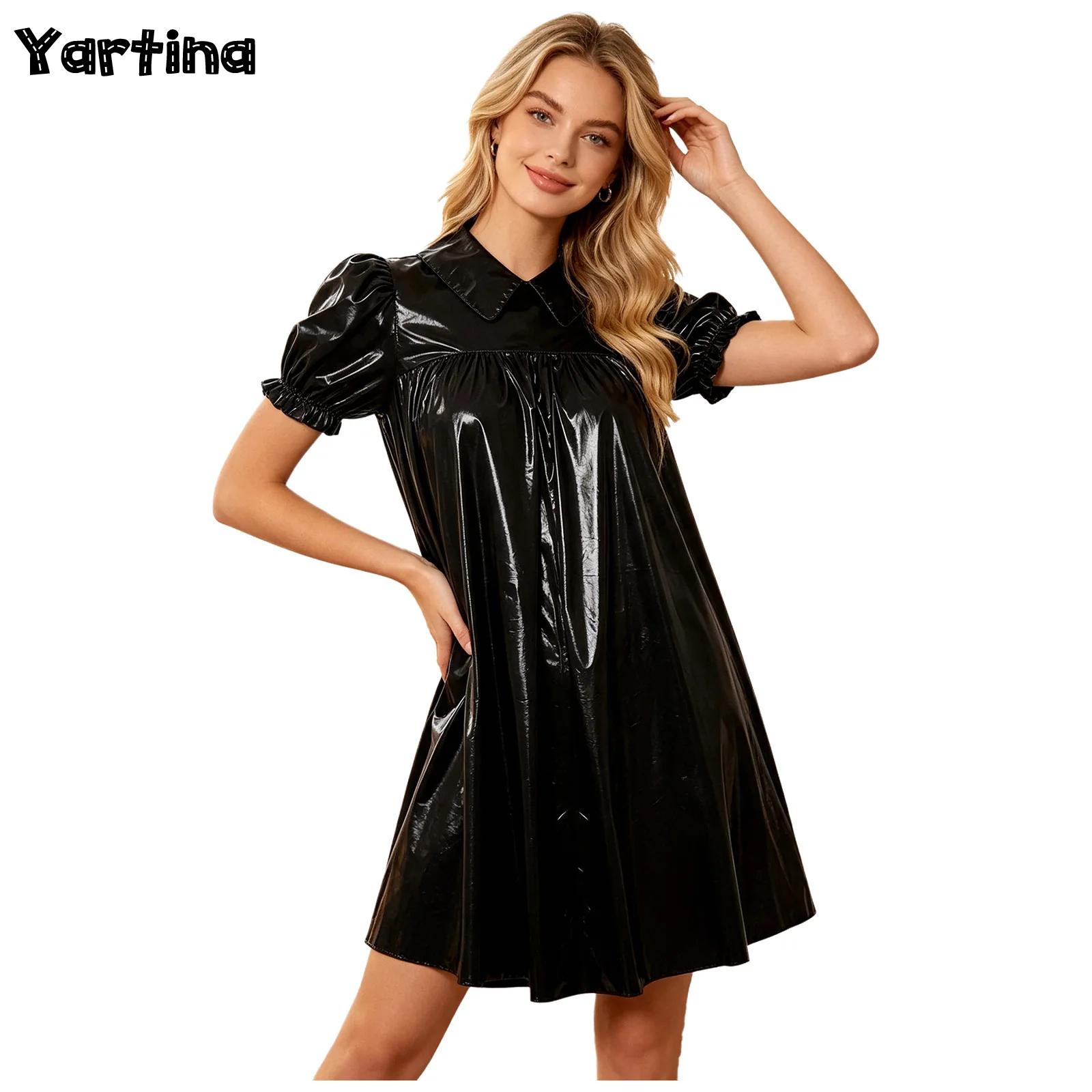 Dames Glanzende PVC Babydoll J - Women'S Fashion Victorian recensie en prijs