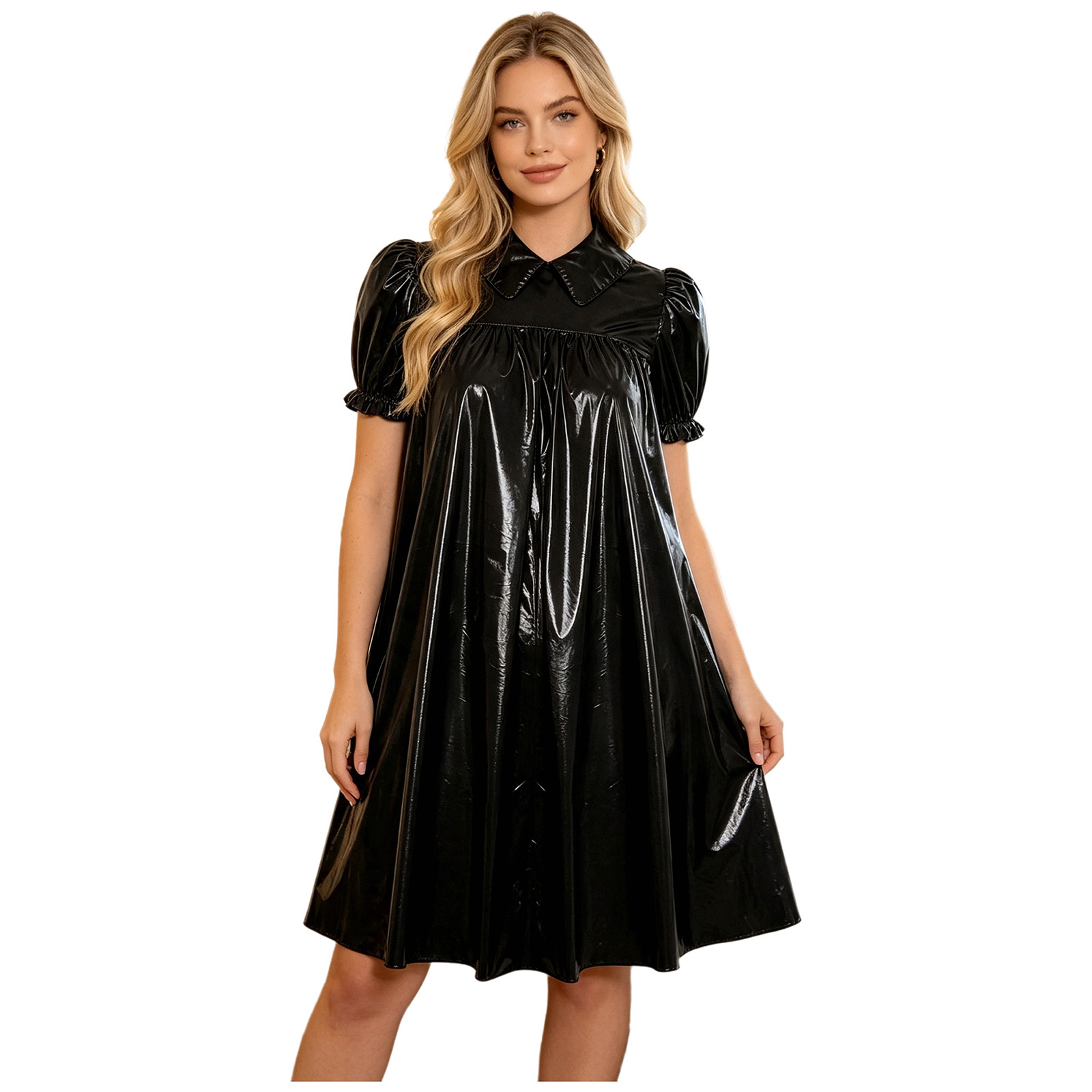 Dames Glanzende PVC Babydoll J - Women'S Fashion Victorian recensie en prijs