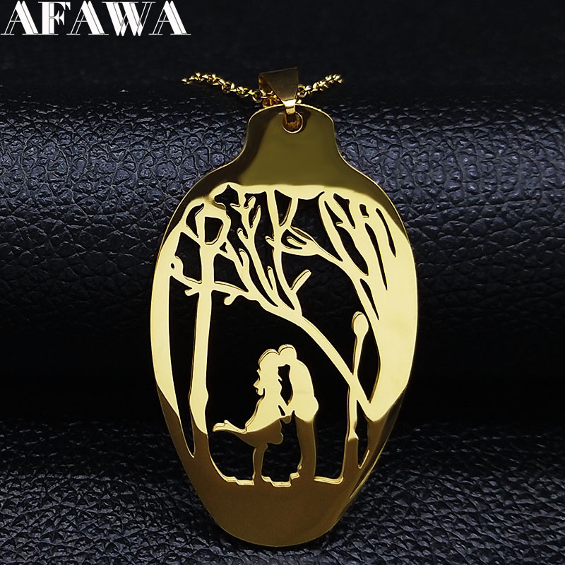 Paar Boom Lepel Rvs Ketting vo - Women'S Day Fashion Show recensie en prijs
