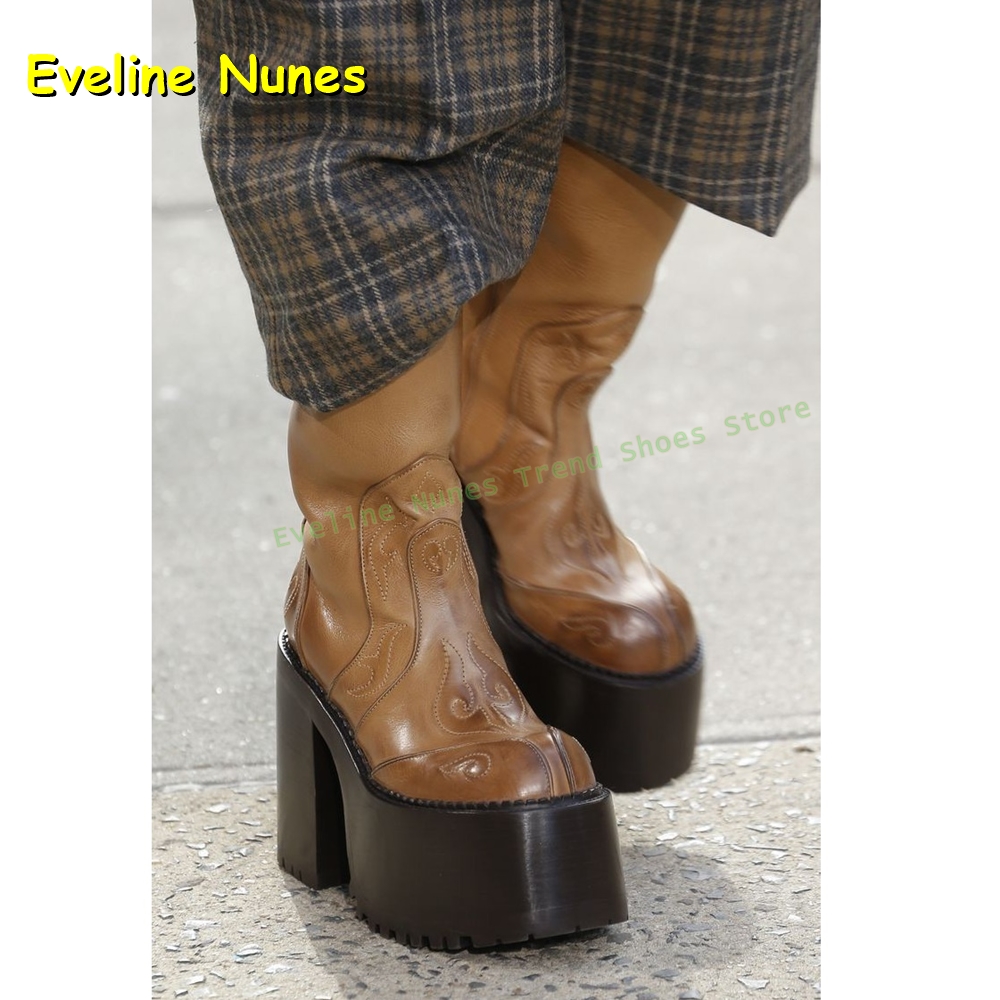 Borduren Platform Kniehoge Laa - Women'S Fashion Trends recensie en prijs