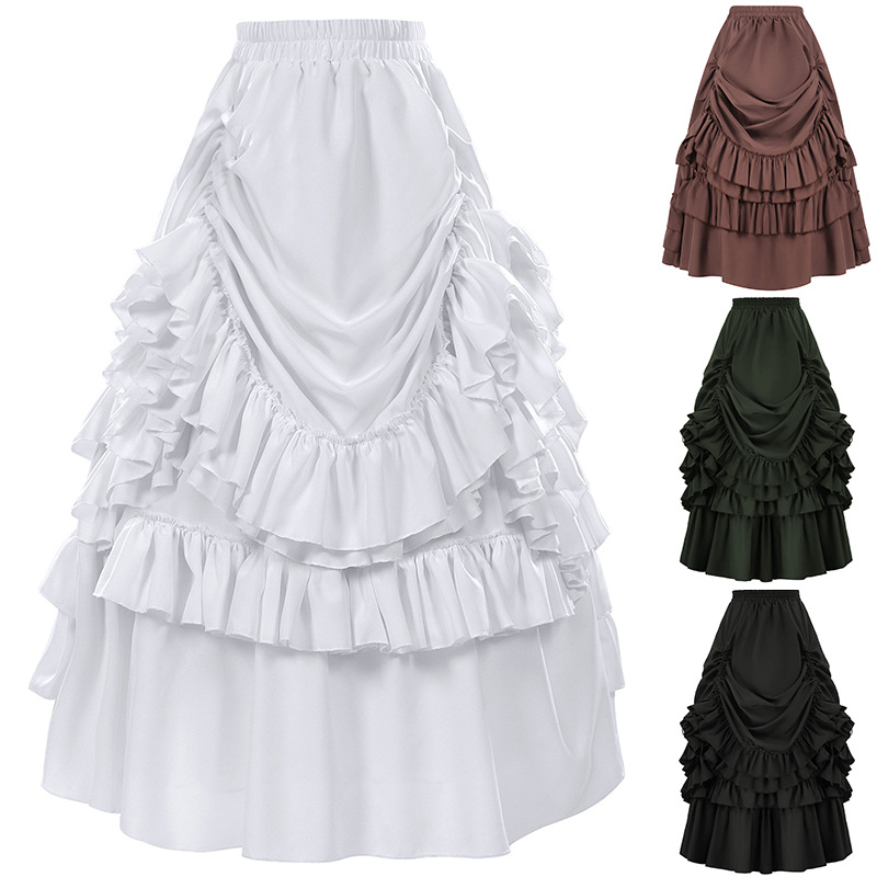 Retro gotische stijl korte rok - Women'S Fashion Renaissance Period recensie en prijs