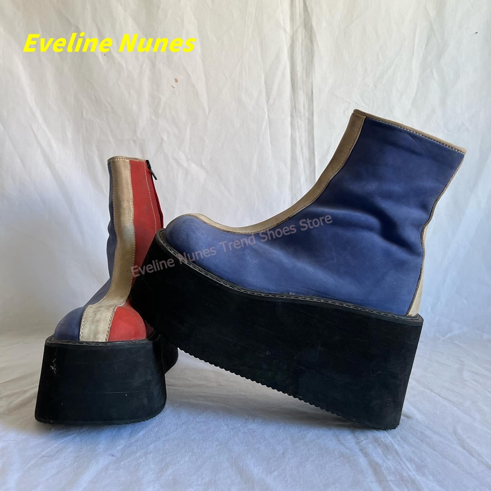 Y2K Rood Blauw Platform Enkell - Women'S Fashion Trends recensie en prijs