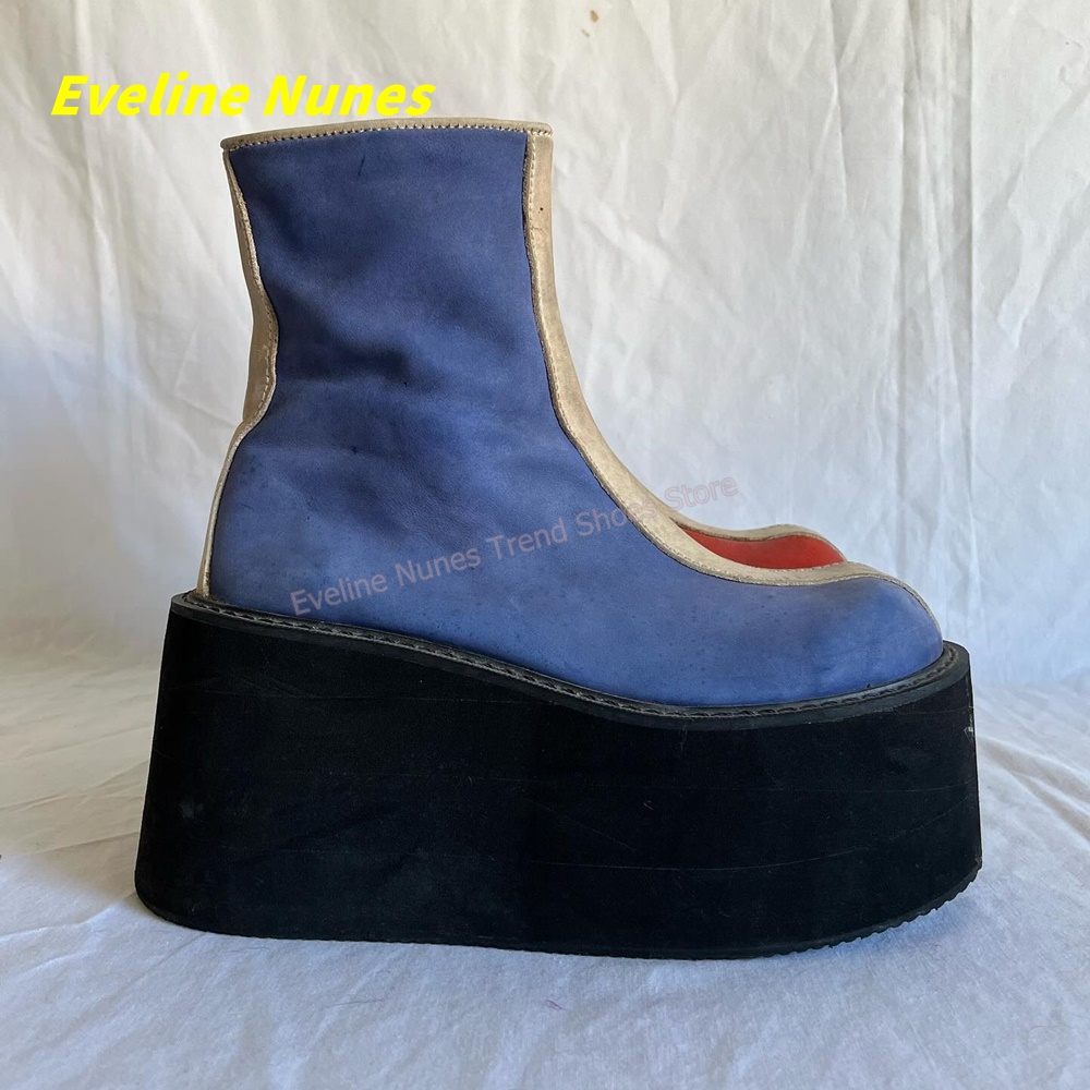 Y2K Rood Blauw Platform Enkell - Women'S Fashion Trends recensie en prijs