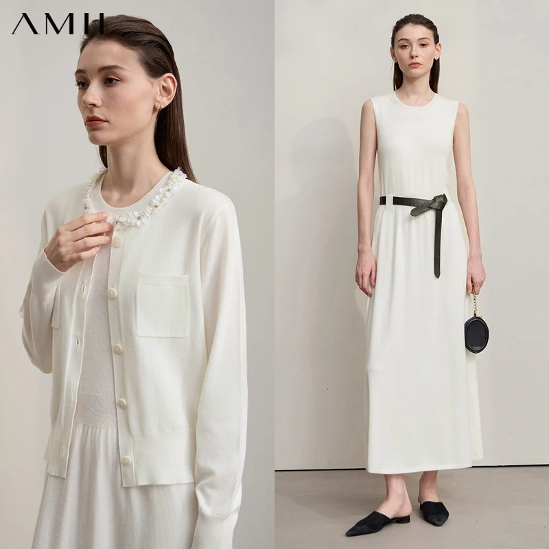 AMII Midi Jurken 2026 Herfst N - Longline Cardigan Knit recensie en prijs
