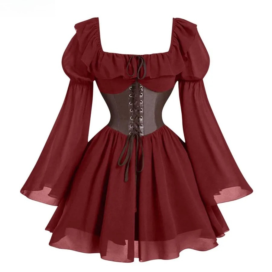 Middeleeuwse jurk uit de renai - Women'S Fashion Renaissance Period recensie en prijs
