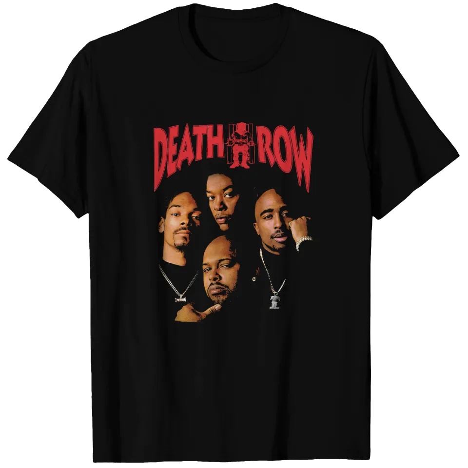 Zwart bedrukt T-shirt Death Ro - Women'S Fashion Magazine recensie en prijs